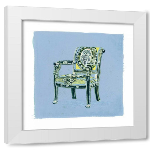 Urn Chair II White Modern Wood Framed Art Print by Nicholas, Debbie