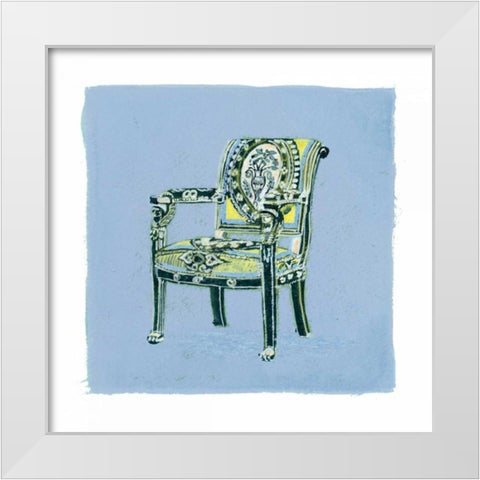 Urn Chair II White Modern Wood Framed Art Print by Nicholas, Debbie