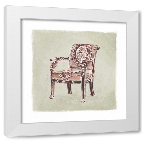 Urn Chair IV White Modern Wood Framed Art Print by Nicholas, Debbie