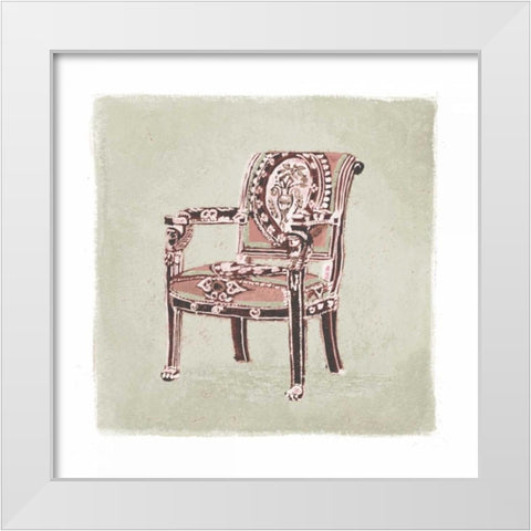 Urn Chair IV White Modern Wood Framed Art Print by Nicholas, Debbie