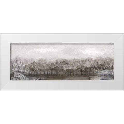 Twilight White Modern Wood Framed Art Print by Nicholas, Debbie