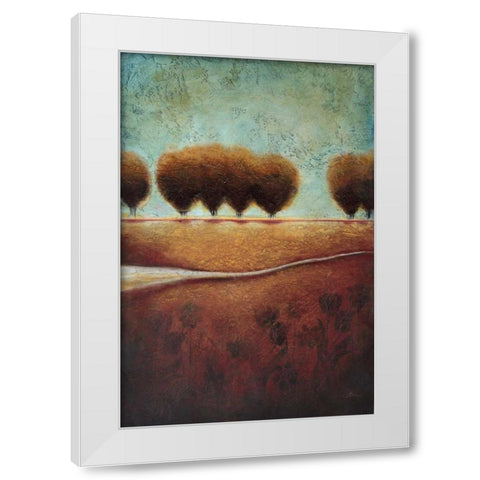 Abstract Landscape II White Modern Wood Framed Art Print by Osborne, Susan