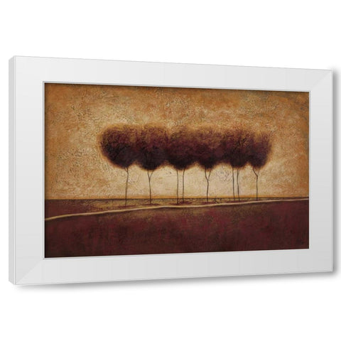 Abstract Landscape III White Modern Wood Framed Art Print by Osborne, Susan