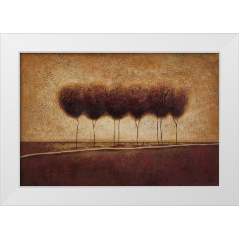 Abstract Landscape III White Modern Wood Framed Art Print by Osborne, Susan