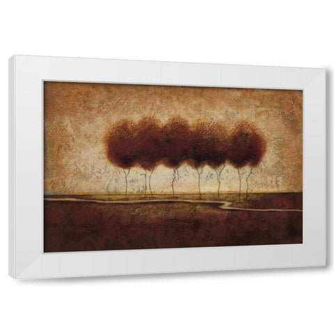 Abstract Landscape IV White Modern Wood Framed Art Print by Osborne, Susan