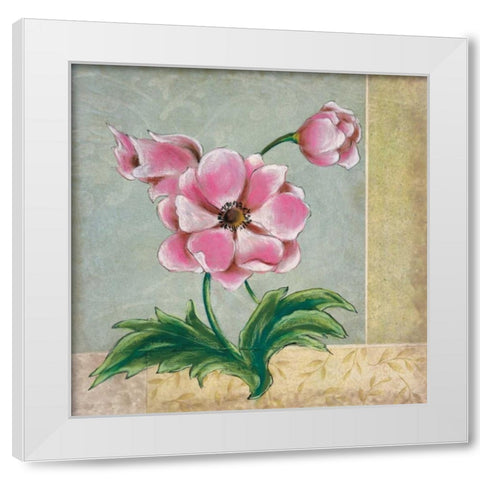 Spring Floral I White Modern Wood Framed Art Print by Osborne, Susan