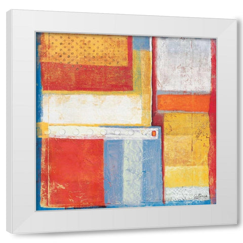 Spring Time I White Modern Wood Framed Art Print by Osborne, Susan