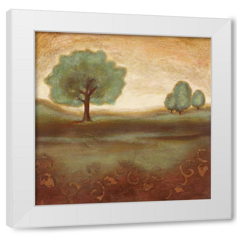 Summer Glow I White Modern Wood Framed Art Print by Osborne, Susan