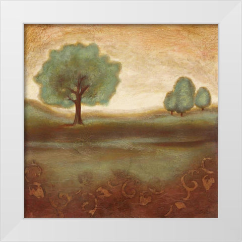 Summer Glow I White Modern Wood Framed Art Print by Osborne, Susan