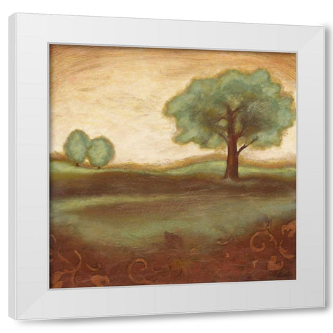Summer Glow II White Modern Wood Framed Art Print by Osborne, Susan
