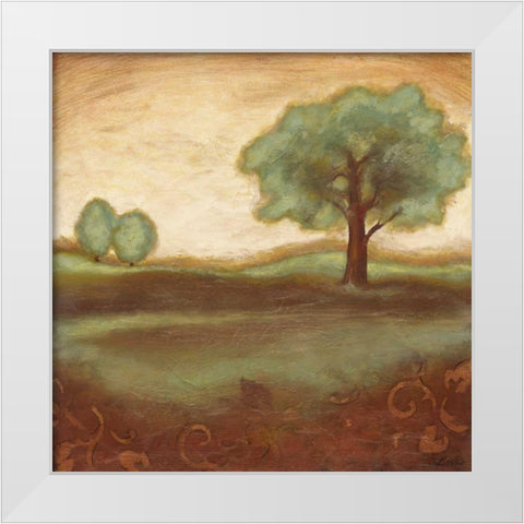 Summer Glow II White Modern Wood Framed Art Print by Osborne, Susan
