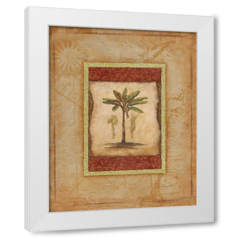 Palm Botanical Study I White Modern Wood Framed Art Print by Osborne, Susan