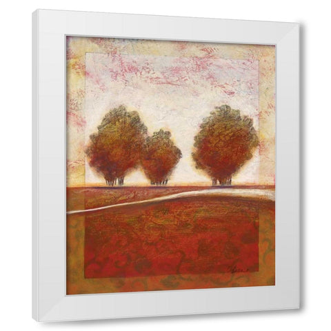 Morning Mist Rising I White Modern Wood Framed Art Print by Osborne, Susan