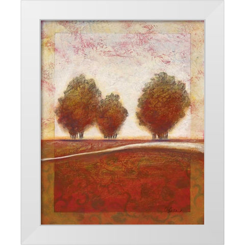 Morning Mist Rising I White Modern Wood Framed Art Print by Osborne, Susan