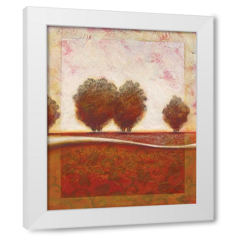 Morning Mist Rising II White Modern Wood Framed Art Print by Osborne, Susan