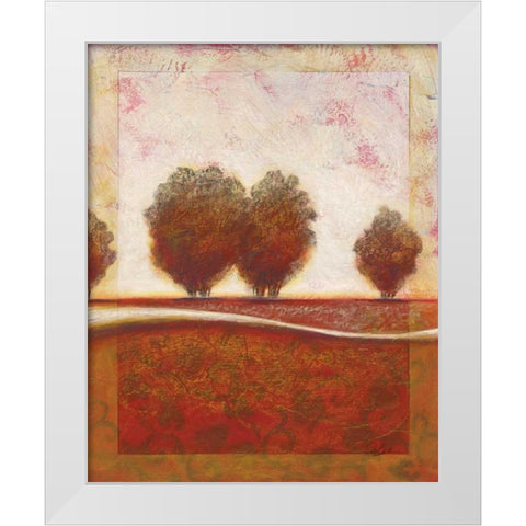 Morning Mist Rising II White Modern Wood Framed Art Print by Osborne, Susan
