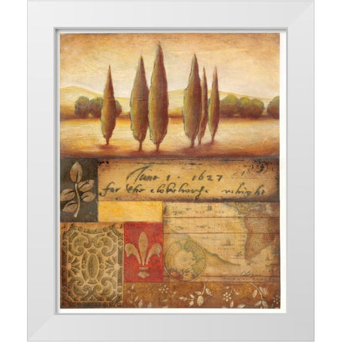 Renaissance Landscape I White Modern Wood Framed Art Print by Osborne, Susan