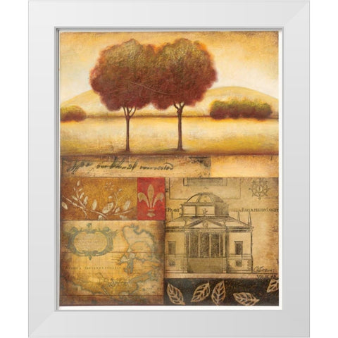 Renaissance Landscape II White Modern Wood Framed Art Print by Osborne, Susan