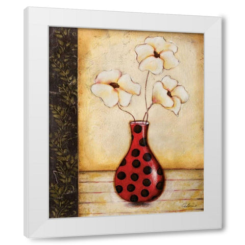 Playful I White Modern Wood Framed Art Print by Osborne, Susan