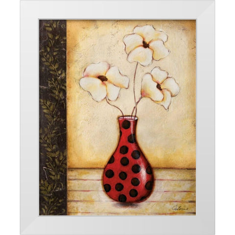 Playful I White Modern Wood Framed Art Print by Osborne, Susan