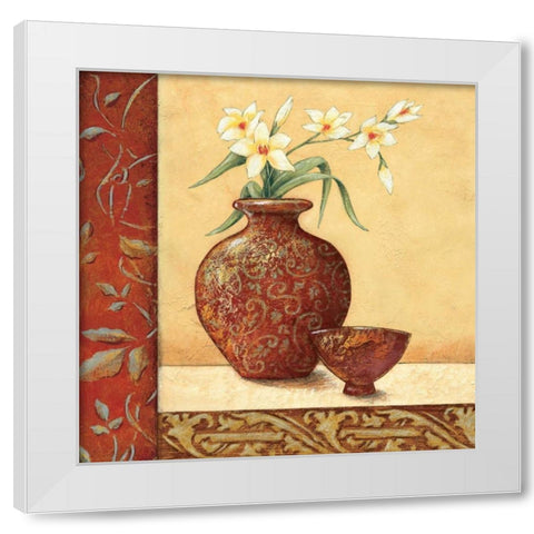 Cinnamon Summer I White Modern Wood Framed Art Print by Osborne, Susan