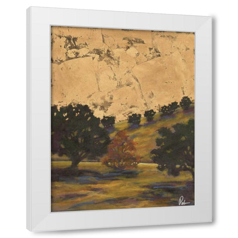 Landscape II White Modern Wood Framed Art Print by Palmer, Michael