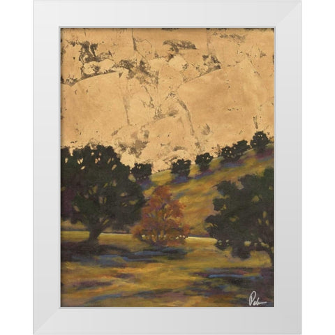 Landscape II White Modern Wood Framed Art Print by Palmer, Michael
