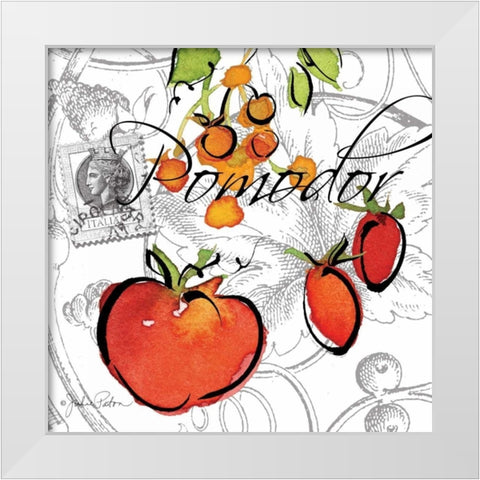 Alfresco Italia IV White Modern Wood Framed Art Print by Paton, Julie