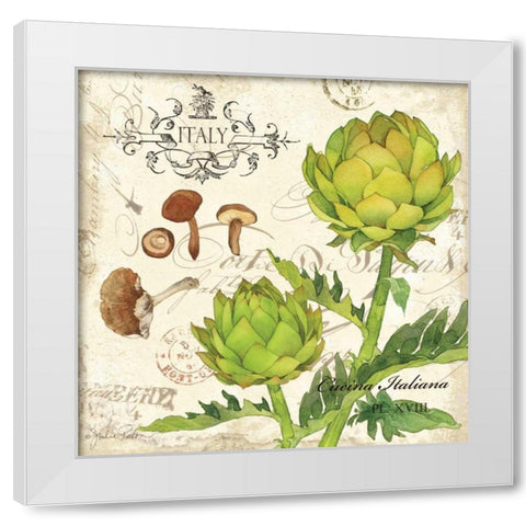 Cucina Italiana I White Modern Wood Framed Art Print by Paton, Julie