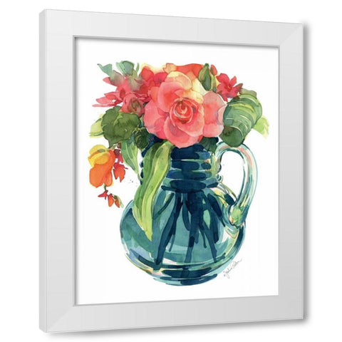 Bright Rose Bouquet I White Modern Wood Framed Art Print by Paton, Julie