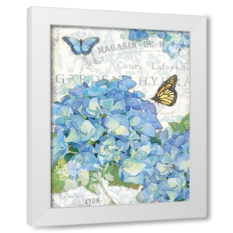 Garden Hydrangea I White Modern Wood Framed Art Print by Paton, Julie