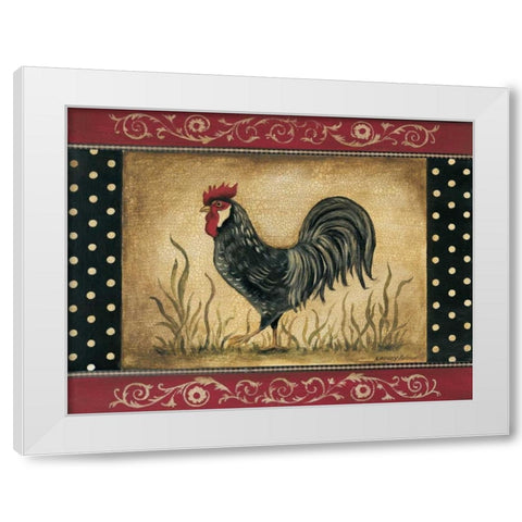 Rise-n-shine White Modern Wood Framed Art Print by Poloson, Kimberly