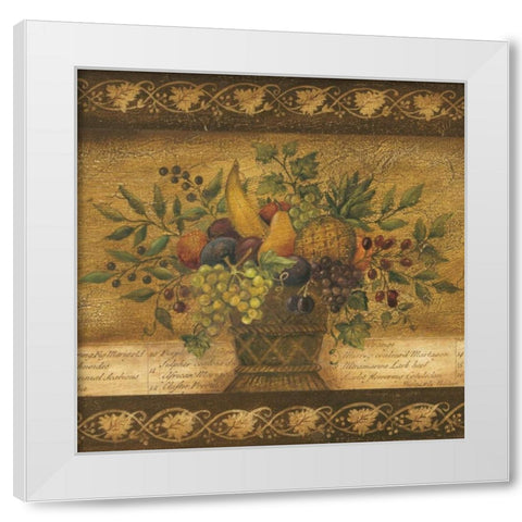 Abundance I White Modern Wood Framed Art Print by Poloson, Kimberly