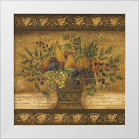 Abundance I White Modern Wood Framed Art Print by Poloson, Kimberly