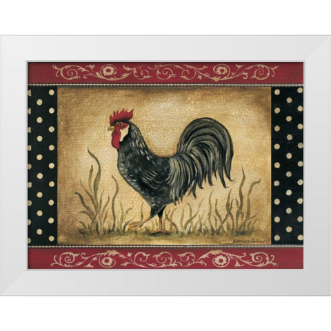 Rise-n-Shine White Modern Wood Framed Art Print by Poloson, Kimberly