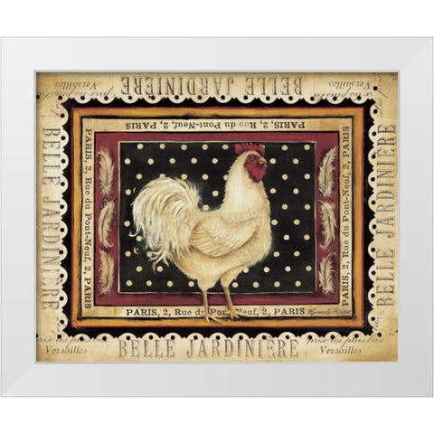 Jaunty Plumerie I White Modern Wood Framed Art Print by Poloson, Kimberly