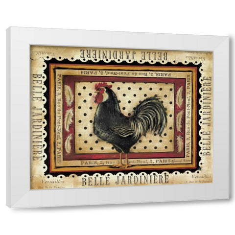 Jaunty Plumerie II White Modern Wood Framed Art Print by Poloson, Kimberly