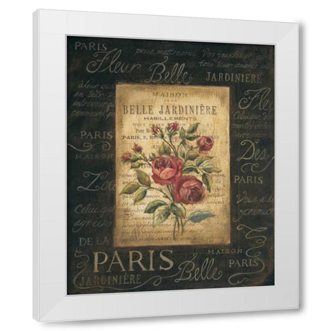 Bel Bouquet IV White Modern Wood Framed Art Print by Poloson, Kimberly