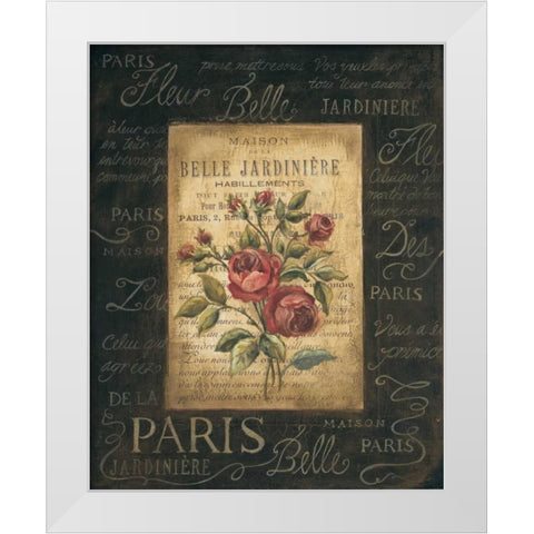 Bel Bouquet IV White Modern Wood Framed Art Print by Poloson, Kimberly