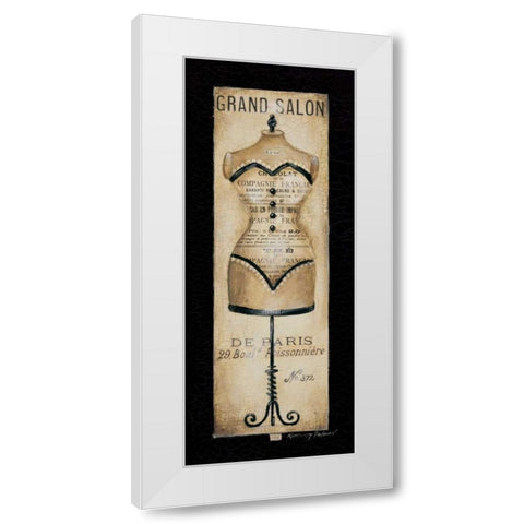 Grand Salon No. 372 White Modern Wood Framed Art Print by Poloson, Kimberly