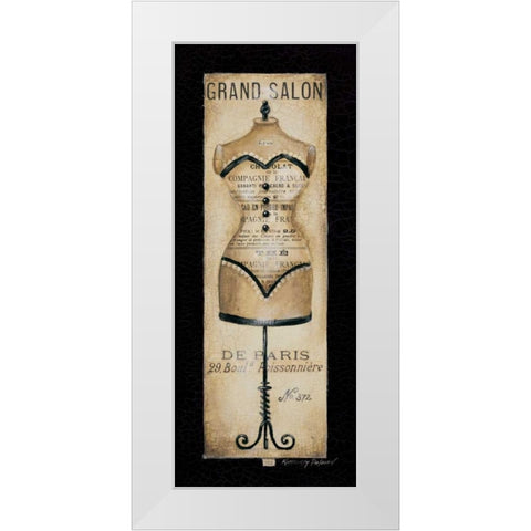 Grand Salon No. 372 White Modern Wood Framed Art Print by Poloson, Kimberly