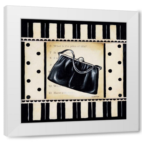 Shopping II White Modern Wood Framed Art Print by Poloson, Kimberly