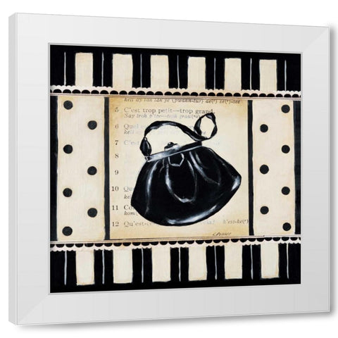 Achats II White Modern Wood Framed Art Print by Poloson, Kimberly