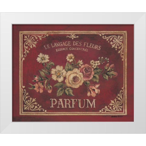 Parfum White Modern Wood Framed Art Print by Poloson, Kimberly