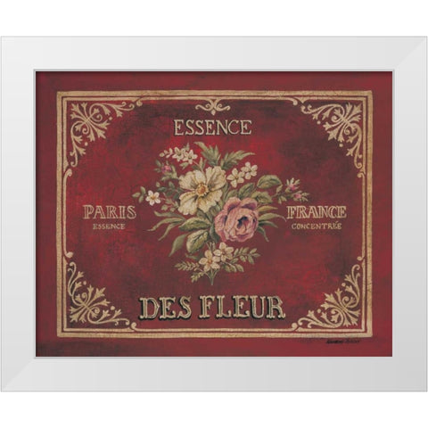 Essence White Modern Wood Framed Art Print by Poloson, Kimberly