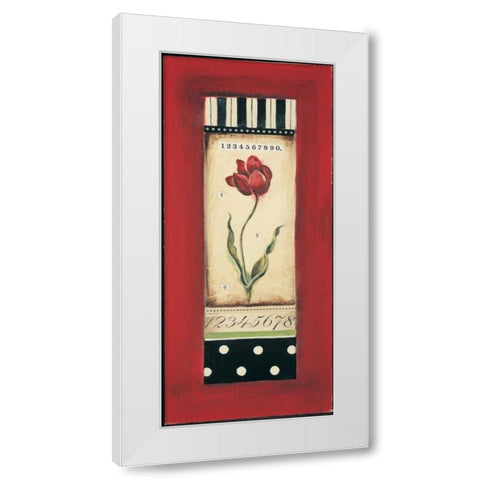 Belgian Tulip II White Modern Wood Framed Art Print by Poloson, Kimberly