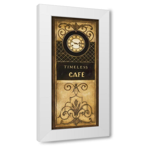 Timeless Cafe White Modern Wood Framed Art Print by Poloson, Kimberly