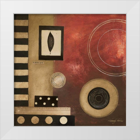Radius I White Modern Wood Framed Art Print by Poloson, Kimberly