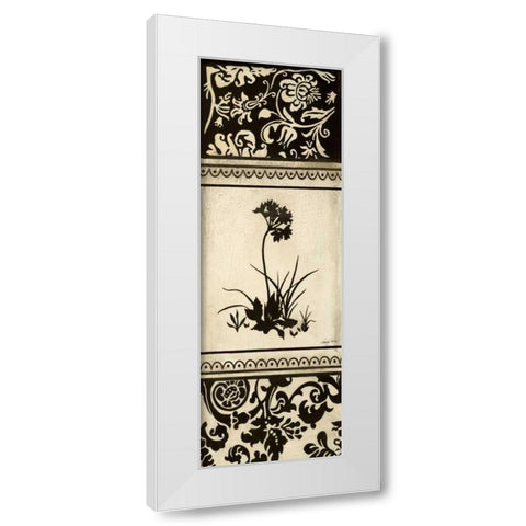 Garden Shadow I White Modern Wood Framed Art Print by Poloson, Kimberly