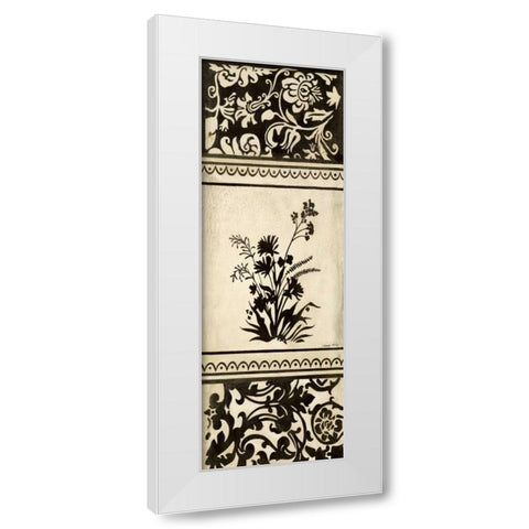 Garden Shadow II White Modern Wood Framed Art Print by Poloson, Kimberly